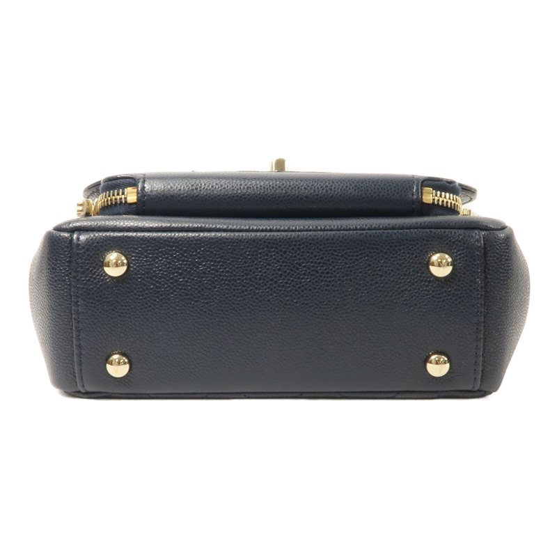 CHANEL 牛皮皮革Bussiness Affinity Small鏈帶手挽肩背兩用袋-3