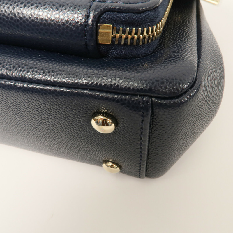 CHANEL 牛皮皮革Bussiness Affinity Small鏈帶手挽肩背兩用袋-12