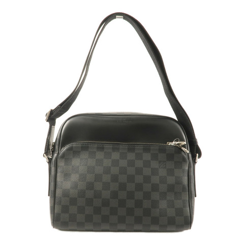 LOUIS VUITTON Damier Graphite Dayton Reporter Bag肩背袋