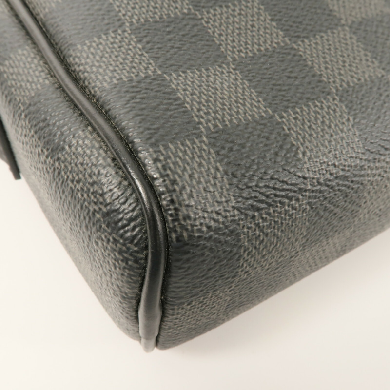 LOUIS VUITTON Damier Graphite Dayton Reporter Bag肩背袋-11