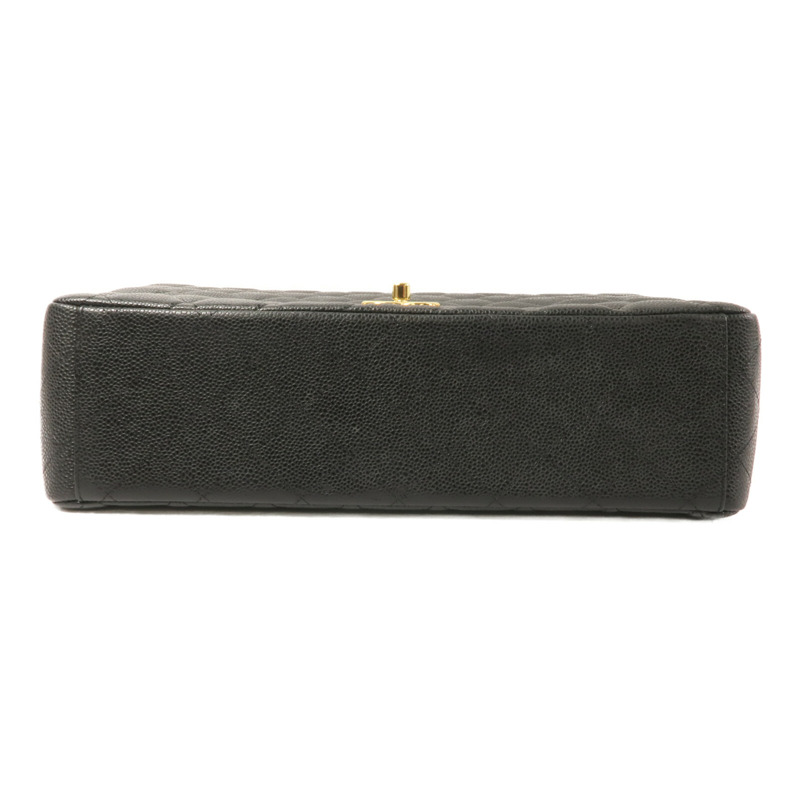 CHANEL 牛皮皮革Maxi Classic鏈帶肩背袋-3