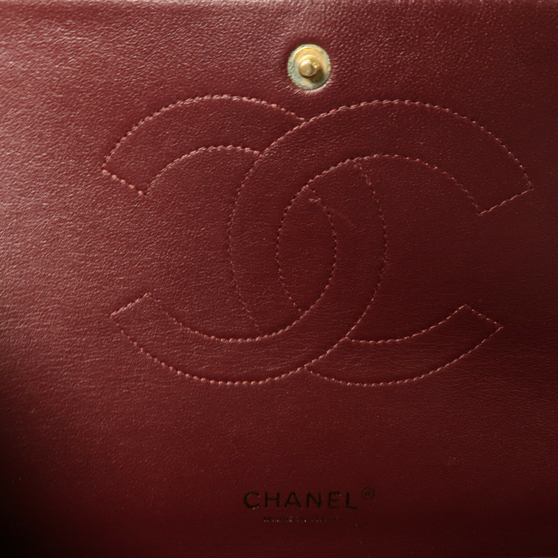 CHANEL 牛皮皮革Maxi Classic鏈帶肩背袋-6