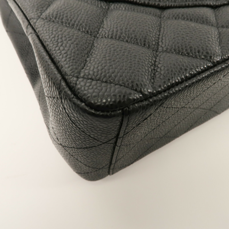 CHANEL 牛皮皮革Maxi Classic鏈帶肩背袋-13