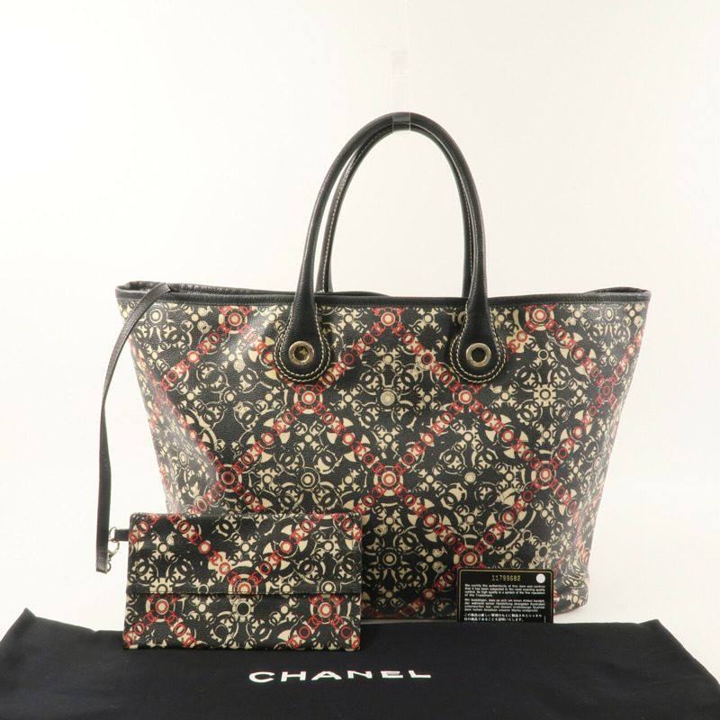 CHANEL 塗層帆布Tote Bag手挽袋-11
