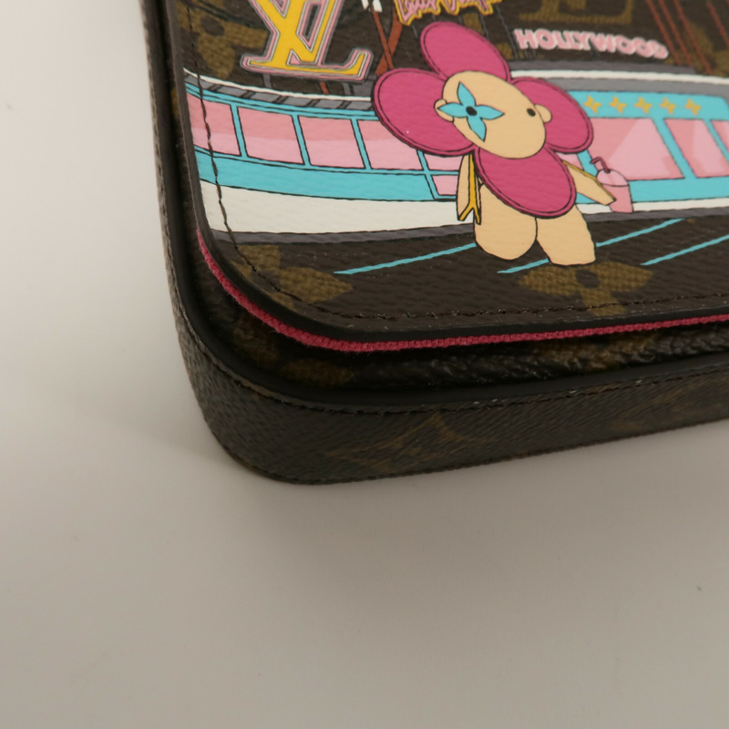 LOUIS VUITTON Monogram Hollywood Xmas Felicie Pochette鏈帶肩背袋-12