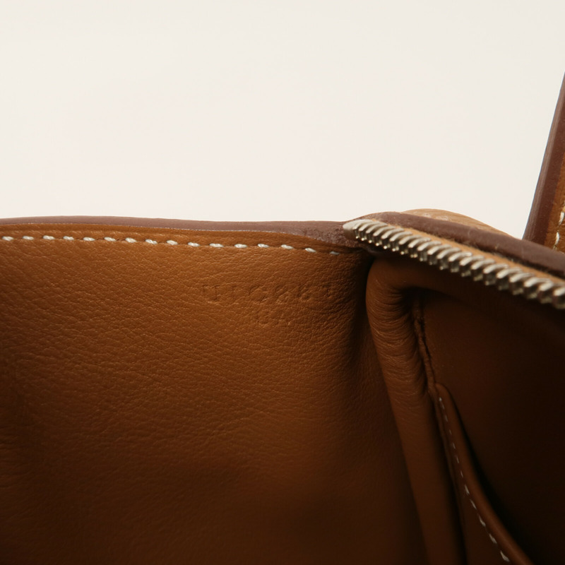 HERMES Clemence皮革Mini Lindy金扣手挽肩背兩用袋Gold-7