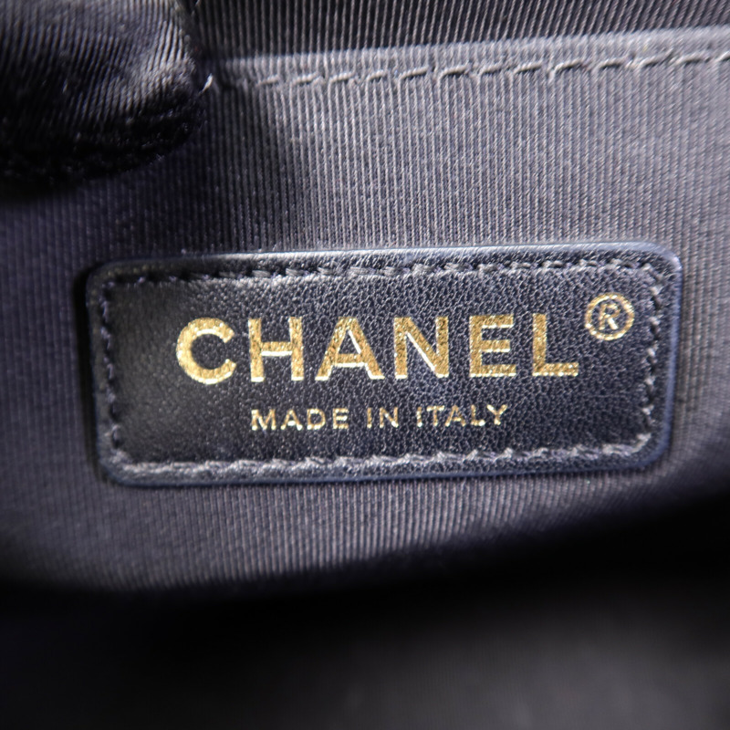 CHANEL 羊皮皮革Boy 25鏈帶肩背袋-5