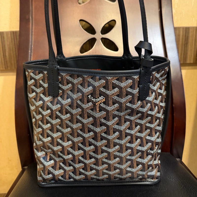 Goyard mini 托特包黑色-7