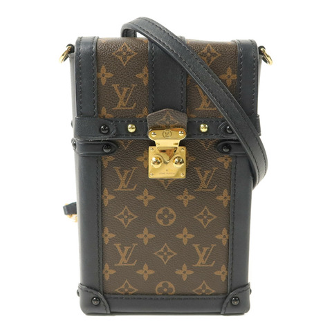 LOUIS VUITTON Monogram Vertical Trunk鏈帶肩背袋
