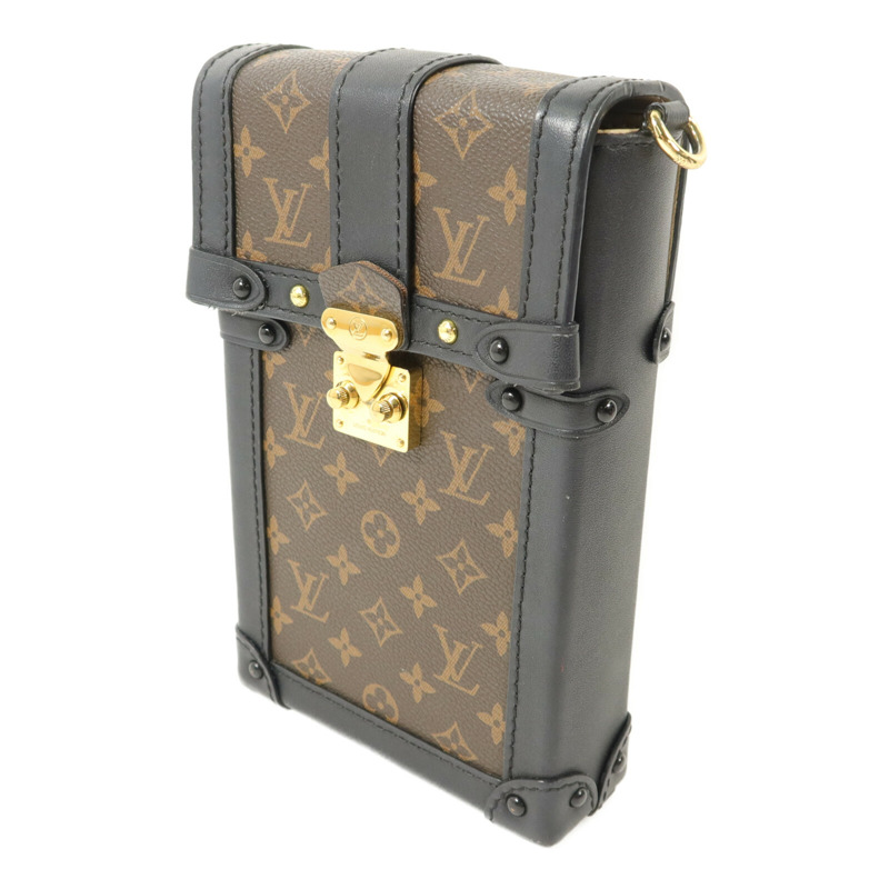 LOUIS VUITTON Monogram Vertical Trunk鏈帶肩背袋-1
