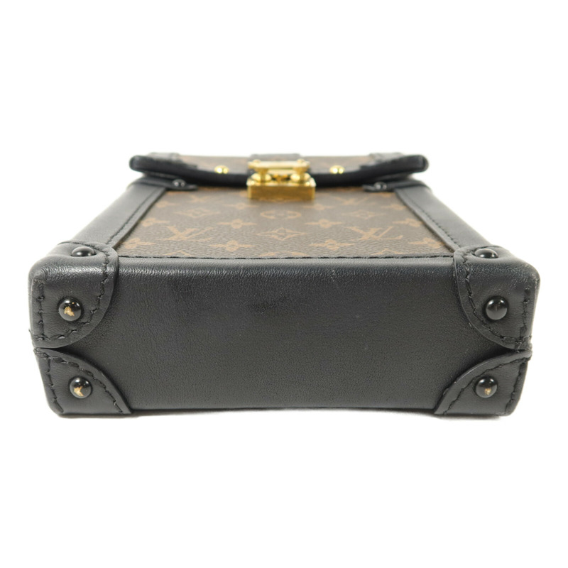 LOUIS VUITTON Monogram Vertical Trunk鏈帶肩背袋-3