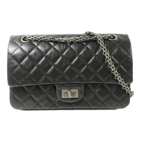 CHANEL 牛皮皮革2.55 Small鏈帶手挽肩背兩用袋