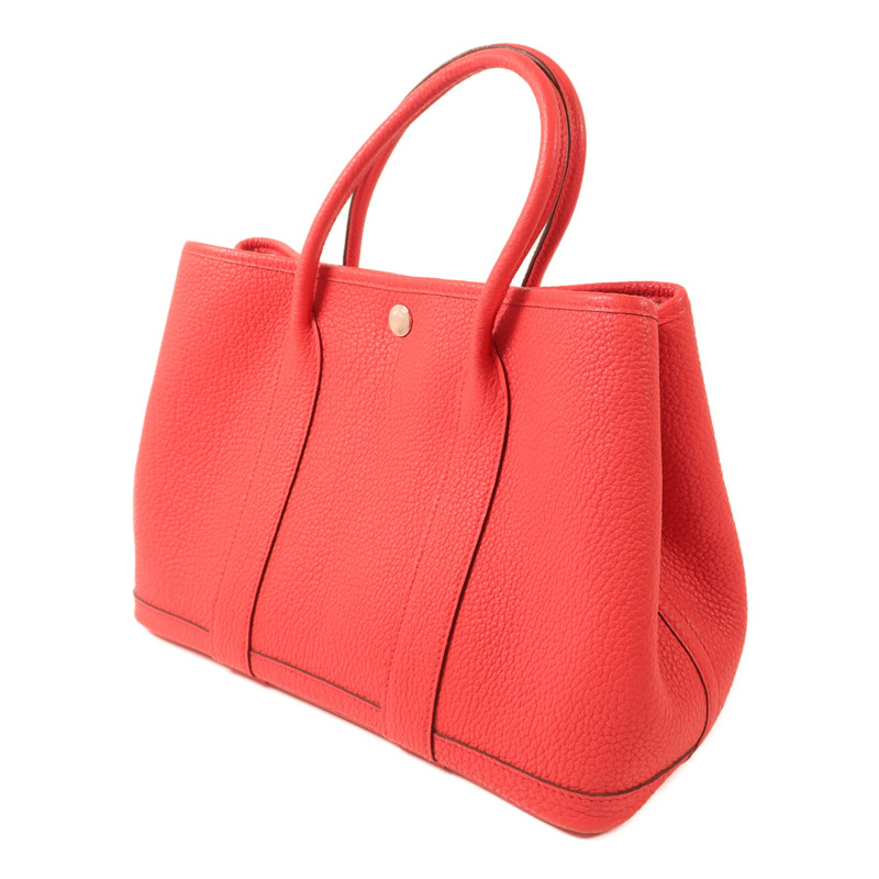 HERMES Clemence皮革Garden Party TPM手挽袋Bougainvillier-1