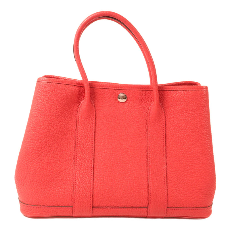 HERMES Clemence皮革Garden Party TPM手挽袋Bougainvillier-2