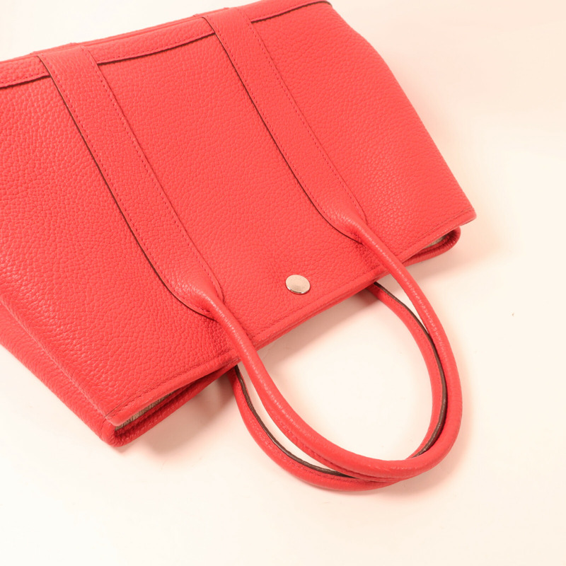 HERMES Clemence皮革Garden Party TPM手挽袋Bougainvillier-8