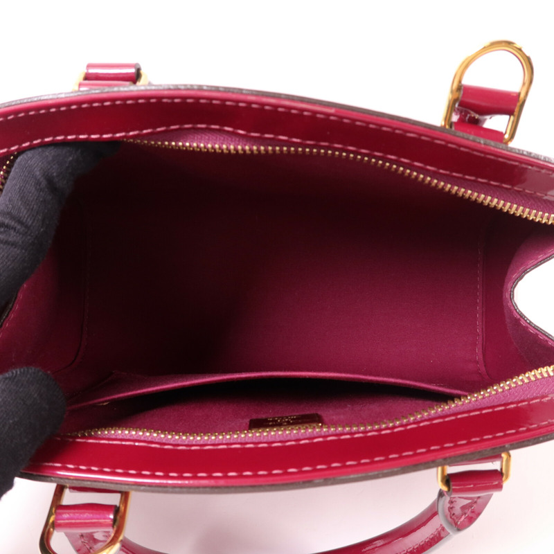 LOUIS VUITTON Monogram Vernis Brera PM手挽肩背兩用袋-4