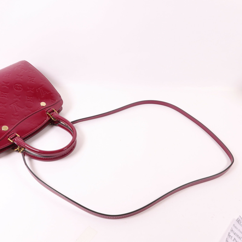 LOUIS VUITTON Monogram Vernis Brera PM手挽肩背兩用袋-8