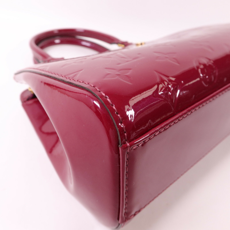 LOUIS VUITTON Monogram Vernis Brera PM手挽肩背兩用袋-9