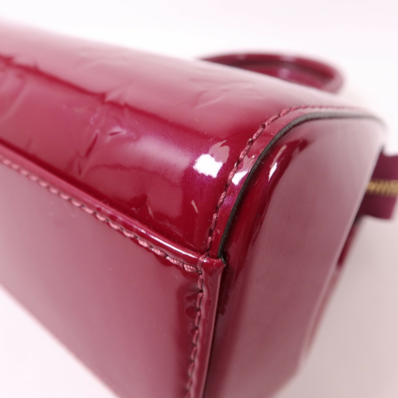 LOUIS VUITTON Monogram Vernis Brera PM手挽肩背兩用袋-10