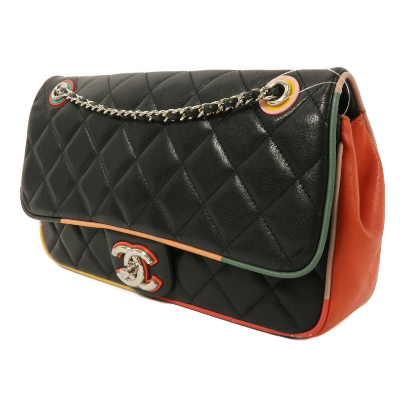 CHANEL 牛皮皮革Flap Bag Cuba鏈帶肩背袋-2