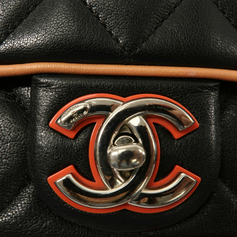 CHANEL 牛皮皮革Flap Bag Cuba鏈帶肩背袋-5