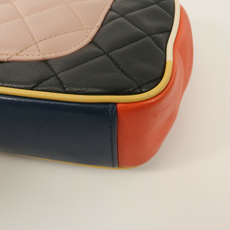 CHANEL 牛皮皮革Flap Bag Cuba鏈帶肩背袋-13