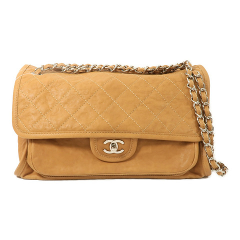 CHANEL 牛皮皮革Chain Shoulder鏈帶肩背袋