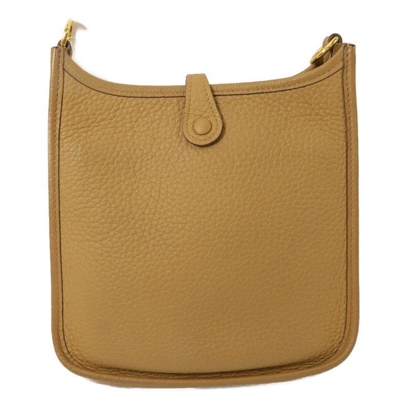 HERMES Clemence皮革Evelyne TPM肩背袋Biscuit-1