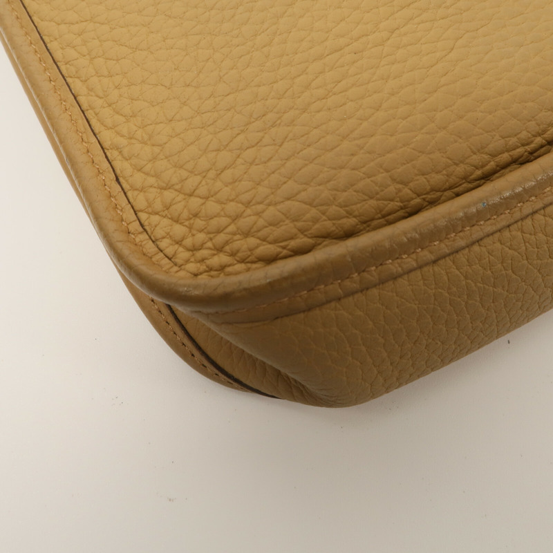 HERMES Clemence皮革Evelyne TPM肩背袋Biscuit-11