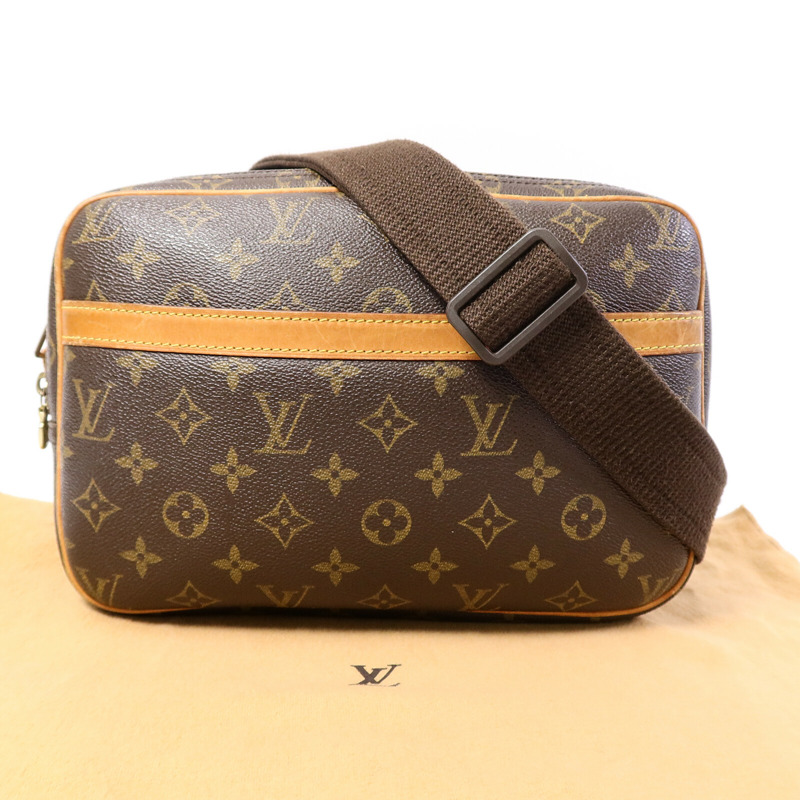 LOUIS VUITTON Monogram Reporter PM肩背袋-9