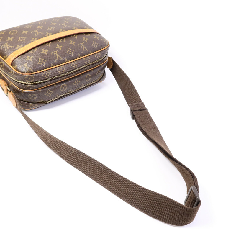 LOUIS VUITTON Monogram Reporter PM肩背袋-10