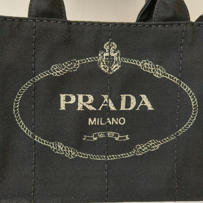 ‼️母親節狂降🫅‼️（原$17800）只到5/10⏰【8成新】㊣✨PRADA✨普拉達 黑灰色 牛仔布 兩用 手提包 肩背包 斜背包 /二手包/二手精品🌳二手樹屋🌳-14