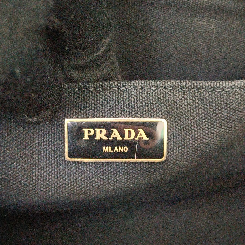 ‼️母親節狂降🫅‼️（原$17800）只到5/10⏰【8成新】㊣✨PRADA✨普拉達 黑灰色 牛仔布 兩用 手提包 肩背包 斜背包 /二手包/二手精品🌳二手樹屋🌳-42