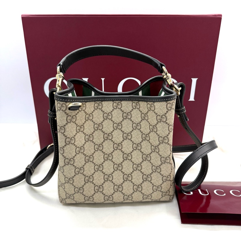 古馳 GUCCI GG 迷你水桶包（肩背／斜背） 815118-2