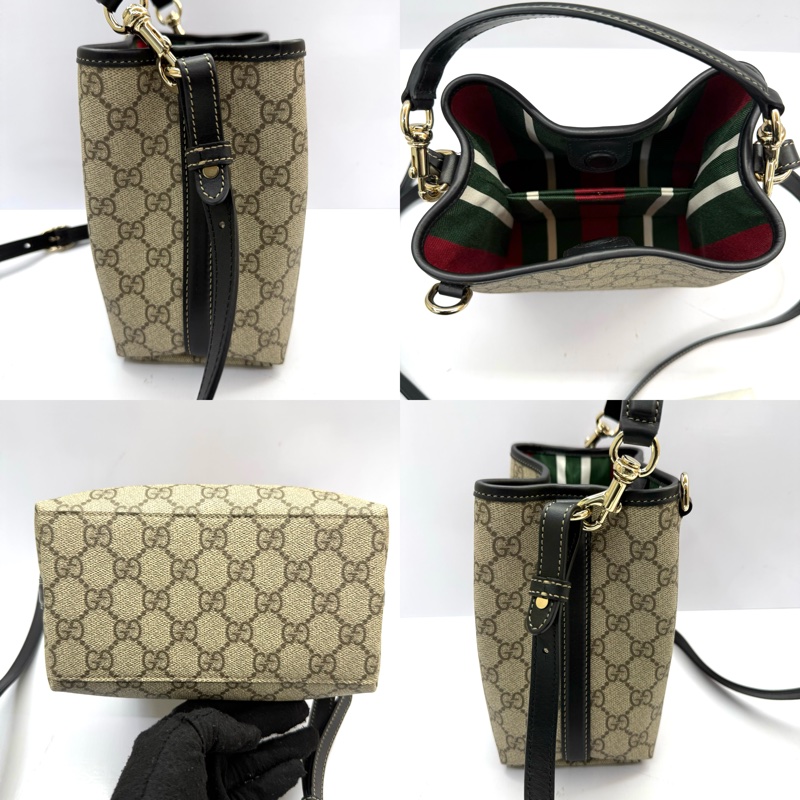 古馳 GUCCI GG 迷你水桶包（肩背／斜背） 815118-3