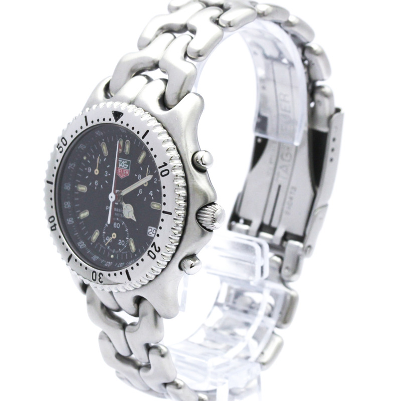 TAG HEUER 豪雅 Sel Chronograph 200米精鋼石英男錶 CG1110 拋光-1