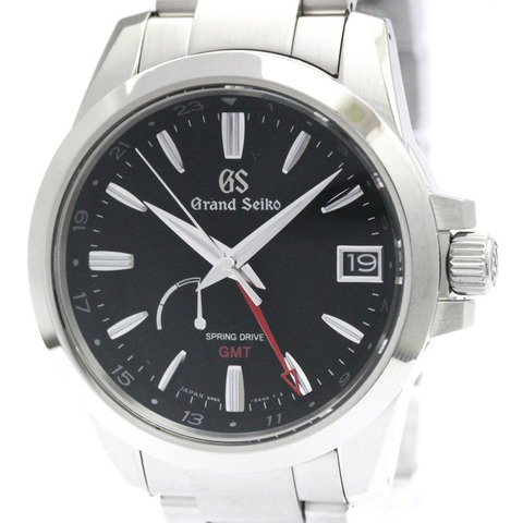 精工 (GRAND SEIKO) Spring Drive GMT 男士腕錶 SBGE213(9R66-0AE0) 拋光款