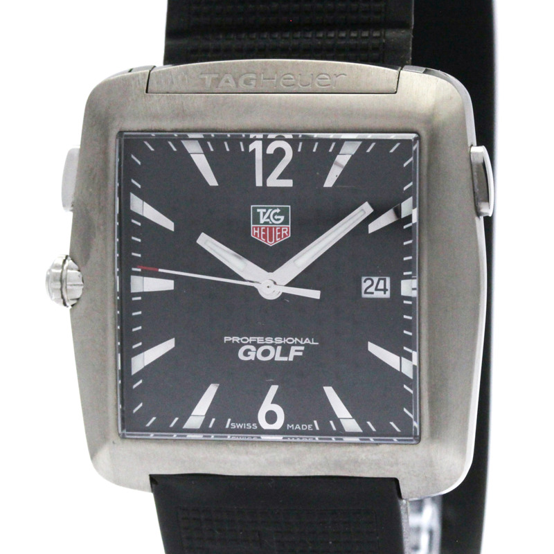 TAG HEUER 專業運動高爾夫精鋼石英男錶（拋光）-0