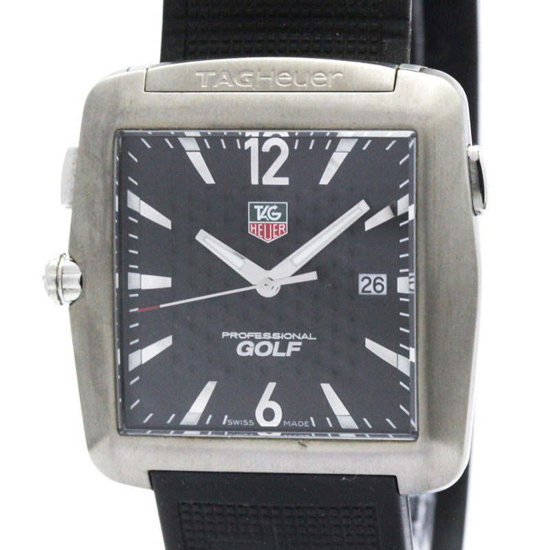 TAG HEUER 專業運動高爾夫精鋼石英男錶（拋光）-0