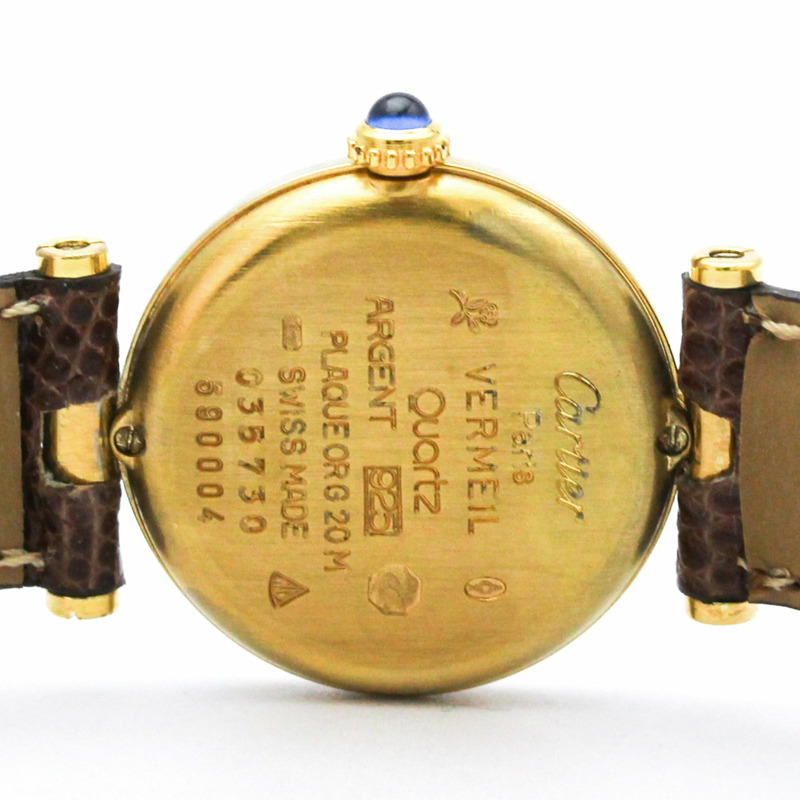 卡地亞 Must Vendome 鍍金石英女士腕錶 590004-5