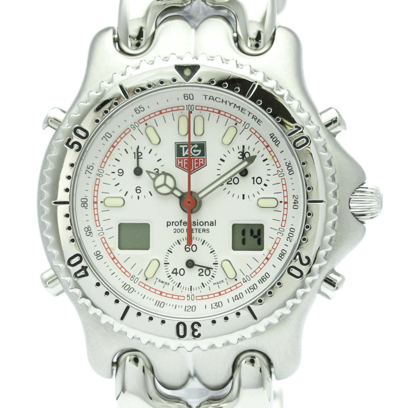 TAG HEUER 豪雅 Sel Chronograph 200米精鋼石英男錶 CG1111 拋光款-0