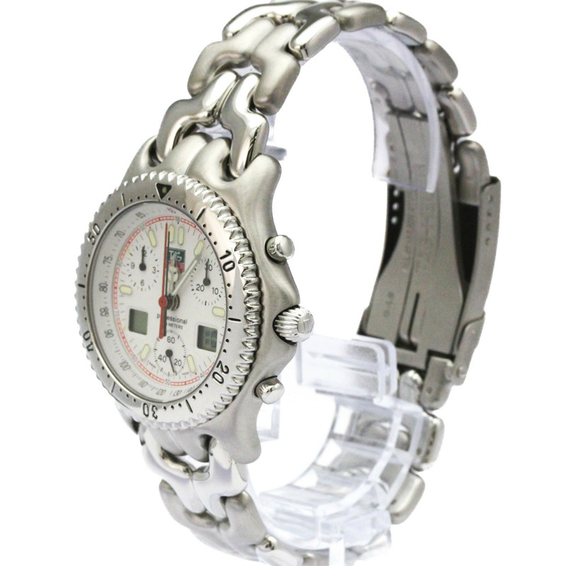 TAG HEUER 豪雅 Sel Chronograph 200米精鋼石英男錶 CG1111 拋光款-1