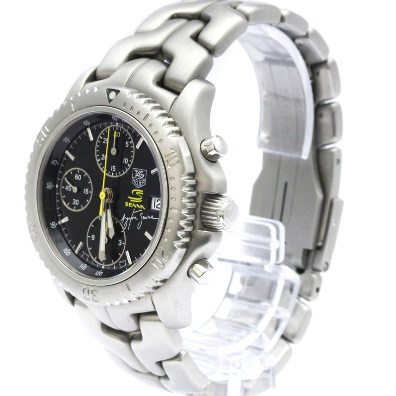 TAG HEUER 豪雅 Link Chronograph Ayrton Senna 限量版腕錶 CT2115 拋光-1