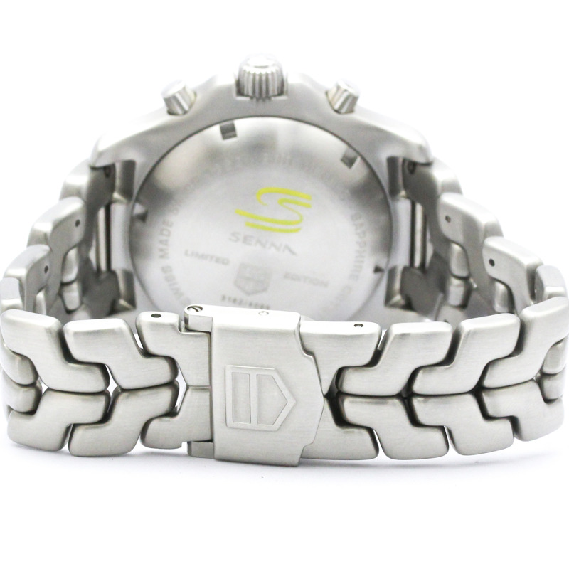 TAG HEUER 豪雅 Link Chronograph Ayrton Senna 限量版腕錶 CT2115 拋光-4