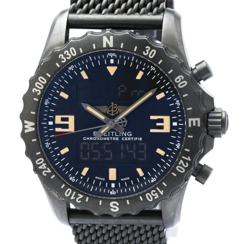 百年靈 Chronospace 軍用系列不鏽鋼石英男士腕錶 M78366-0