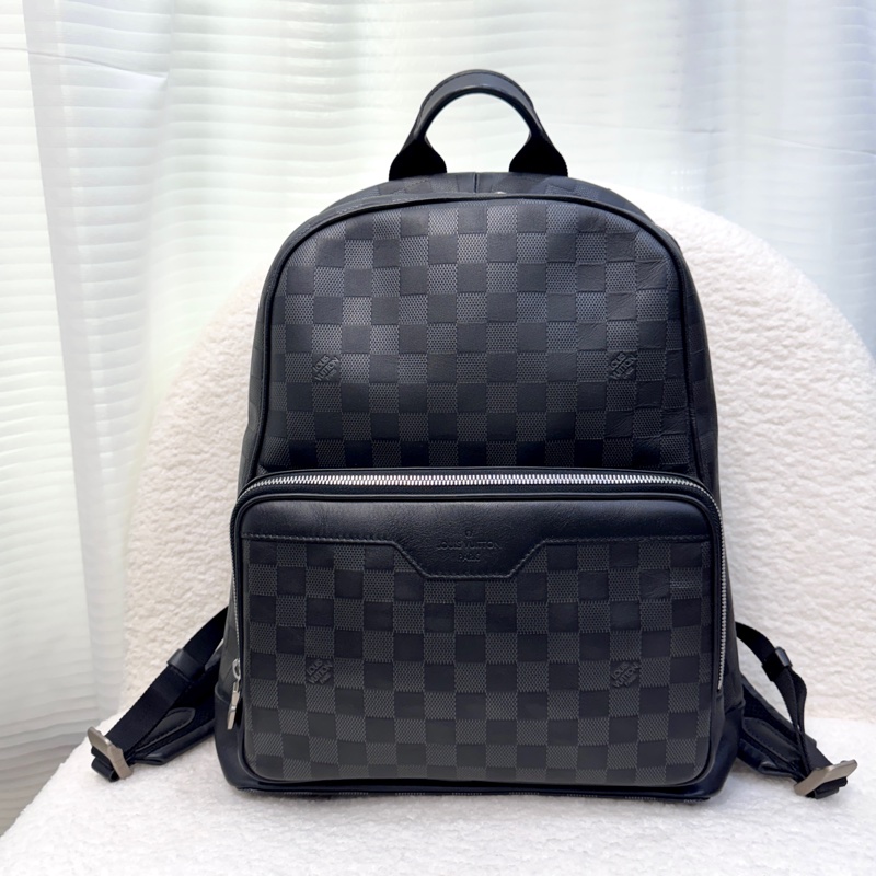 Campus後背包 Louis Vuitton 路易威登 黑色 Damier Infini壓紋牛皮 雙肩包 後背包 電腦包 N40306-5