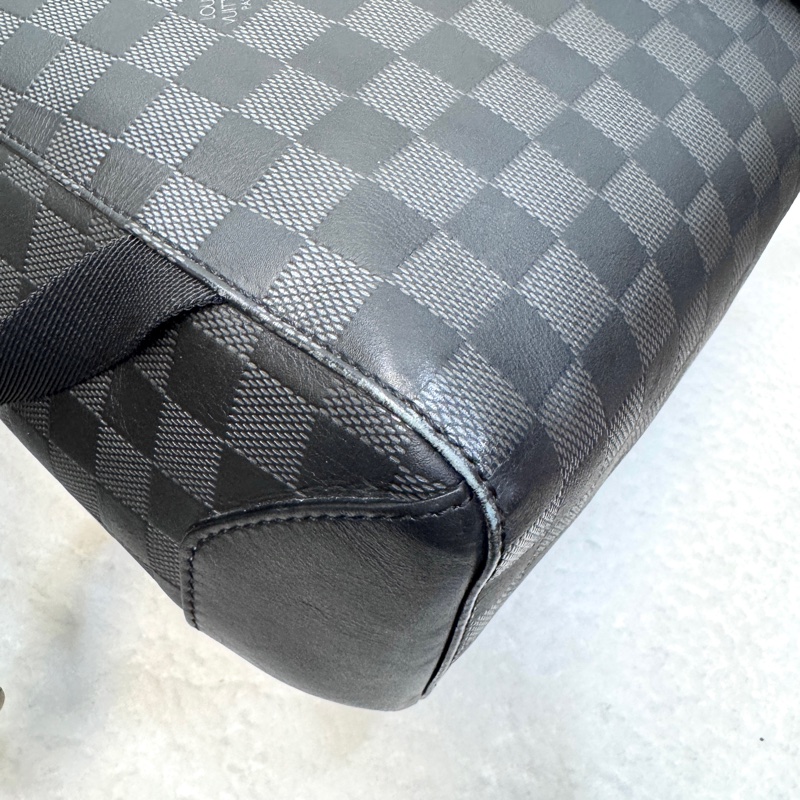 Campus後背包 Louis Vuitton 路易威登 黑色 Damier Infini壓紋牛皮 雙肩包 後背包 電腦包 N40306-18