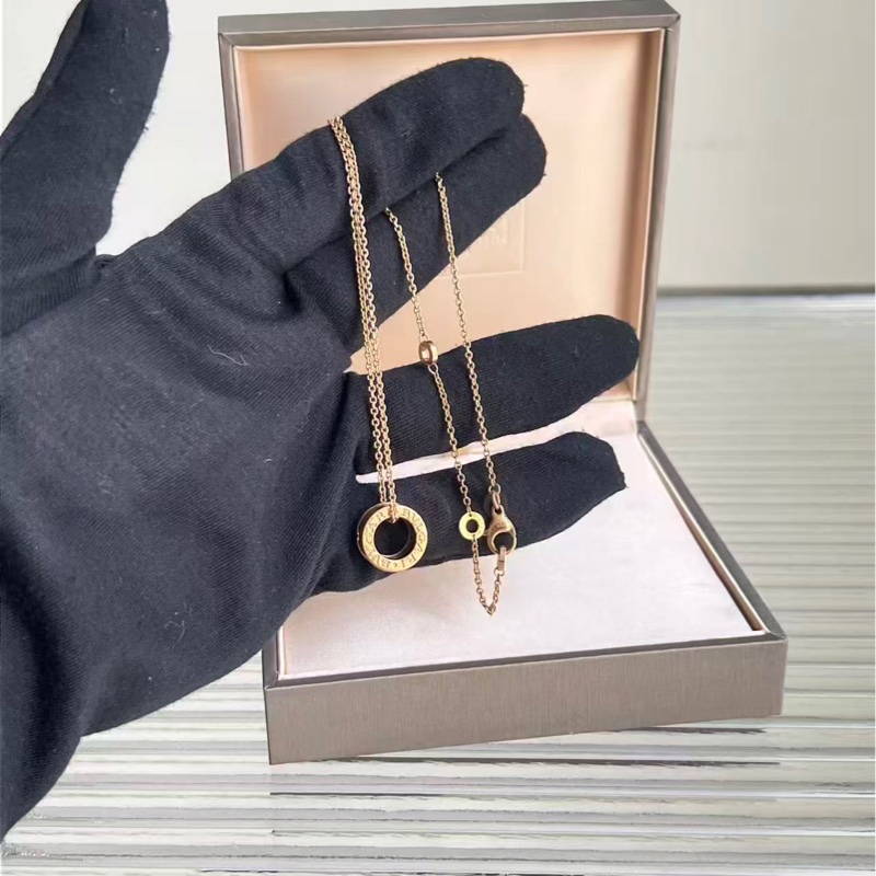 單品 BVLGARI/寶格麗 B . ZERO1系列黑陶瓷龍蝦扣18K 金項鍊，鍊長：45cm  14xxx hkd-3