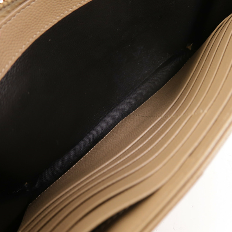 SAINT LAURENT 牛皮皮革Cassandre Envelope鏈帶肩背袋-5