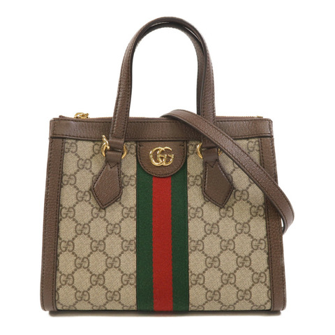 GUCCI 塗層帆布Ophidia Small Tote手挽肩背兩用袋